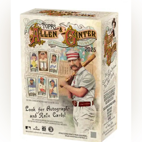Topps - 2025 Allen & Ginter Baseball Blaster Box + 1 Single Pack Bundle - Picture 11 of 12
